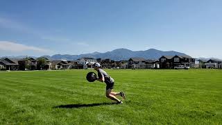 Half Kneeling Medicine Ball Forward Throw | Logan Klahn
