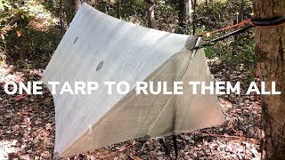 The Best Ultralight Hammock Tarp With Doors  Weighs 7.8 Ounces