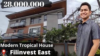 House Tour 12 | Modern Tropical House for Sale in Filinvest East Cainta Rizal near Marcos Highway |