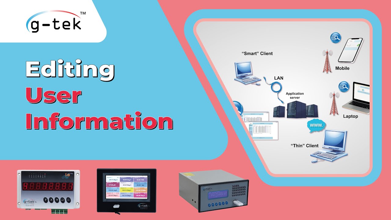 How to Edit User Information in gtekNet Network Based Software, 21 CFR ...