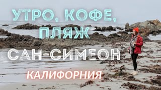 #Калифорния #МудВид Загараем на пляже в августе, пляж у Тихого Океана.