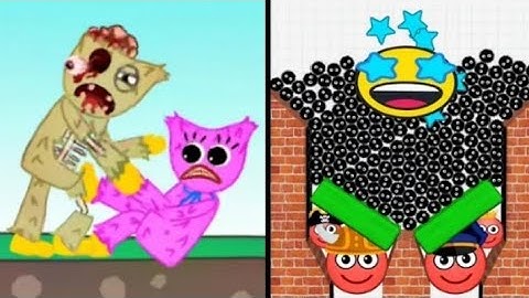 Huggy Story vs Hide Ball Brain Teaser 😱 🤣🙀🧠🎯 short 