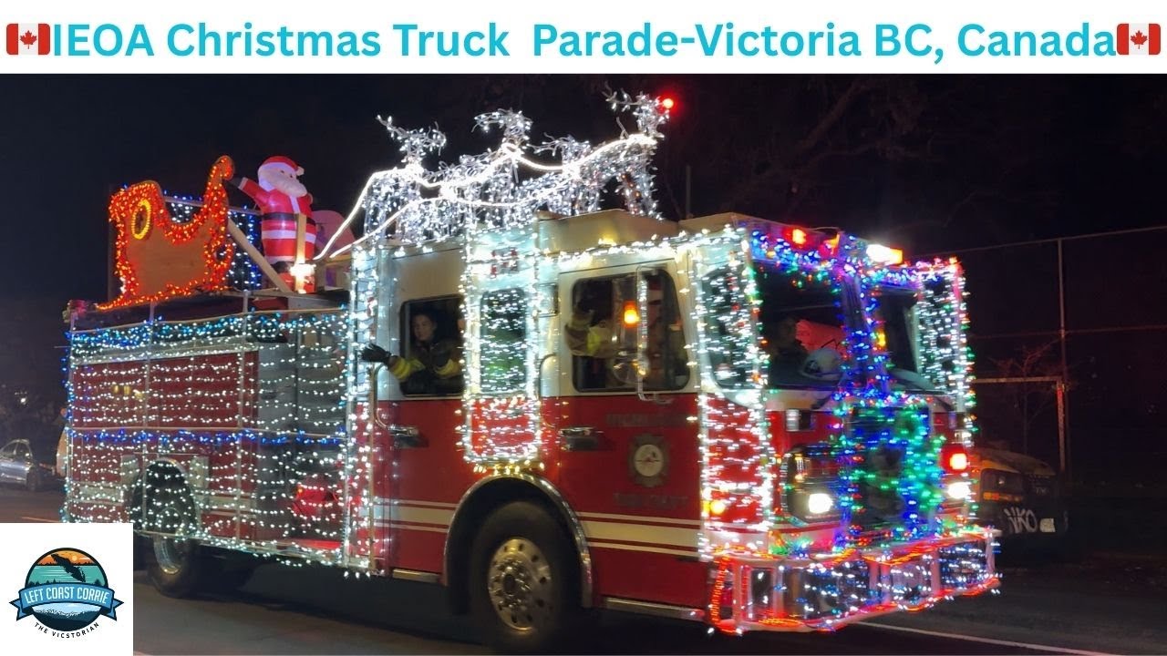 Epic Christmas Truck Parade Lights Up The Night! - YouTube