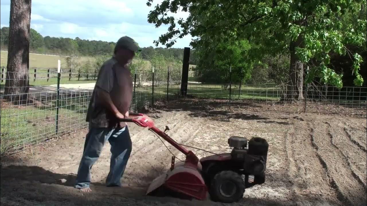 Tilling and Planting our Greens Garden for our Livestock... YouTube