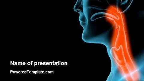 Respiratory Tract PowerPoint Template by PoweredTemplate.com