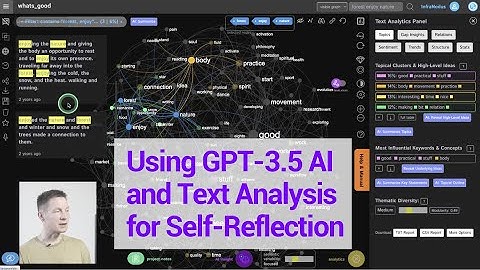 Using GPT AI and Data Science for Diary and Personal Journal Analysis | InfraNodus