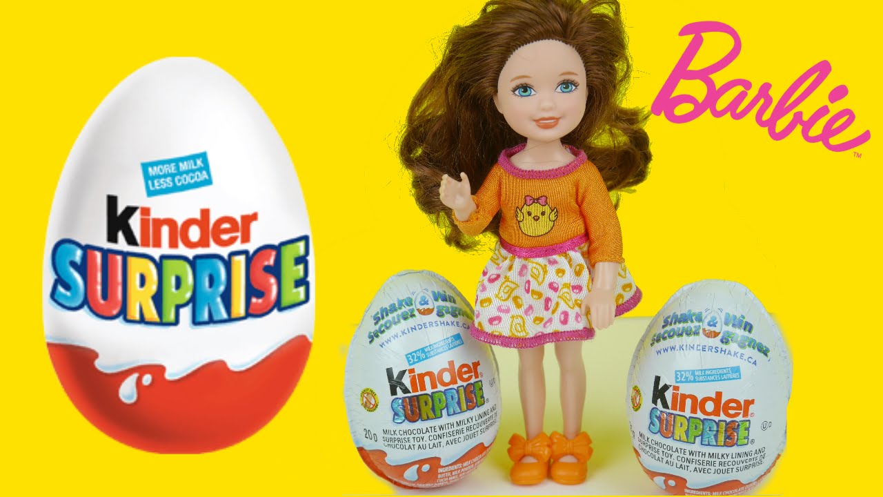 ⁣باربي تشيلسي و بيضة كندر سبرايز Barbie Chelsea and Kinder Surprise Egg