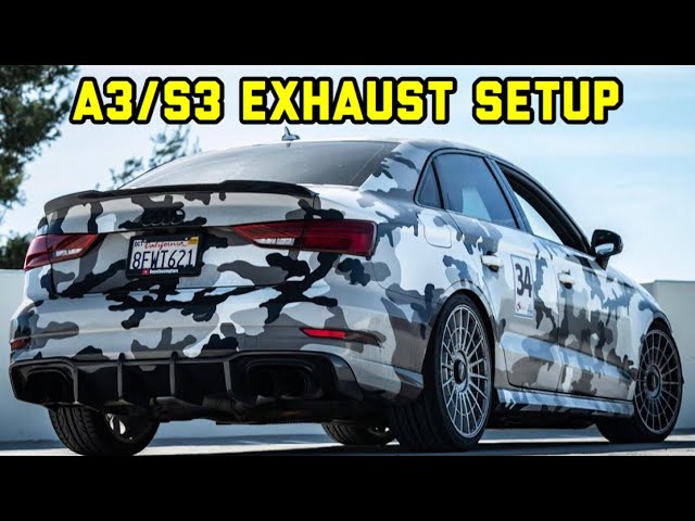 🔴 Audi A3 Quattro Type 8V 🔴 with REMUS cat-back sport exhaust