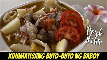 Kinamatisang Buto-Buto ng Baboy | Pork Ribs Soup with Tomatoes | Easy Filipino Recipe