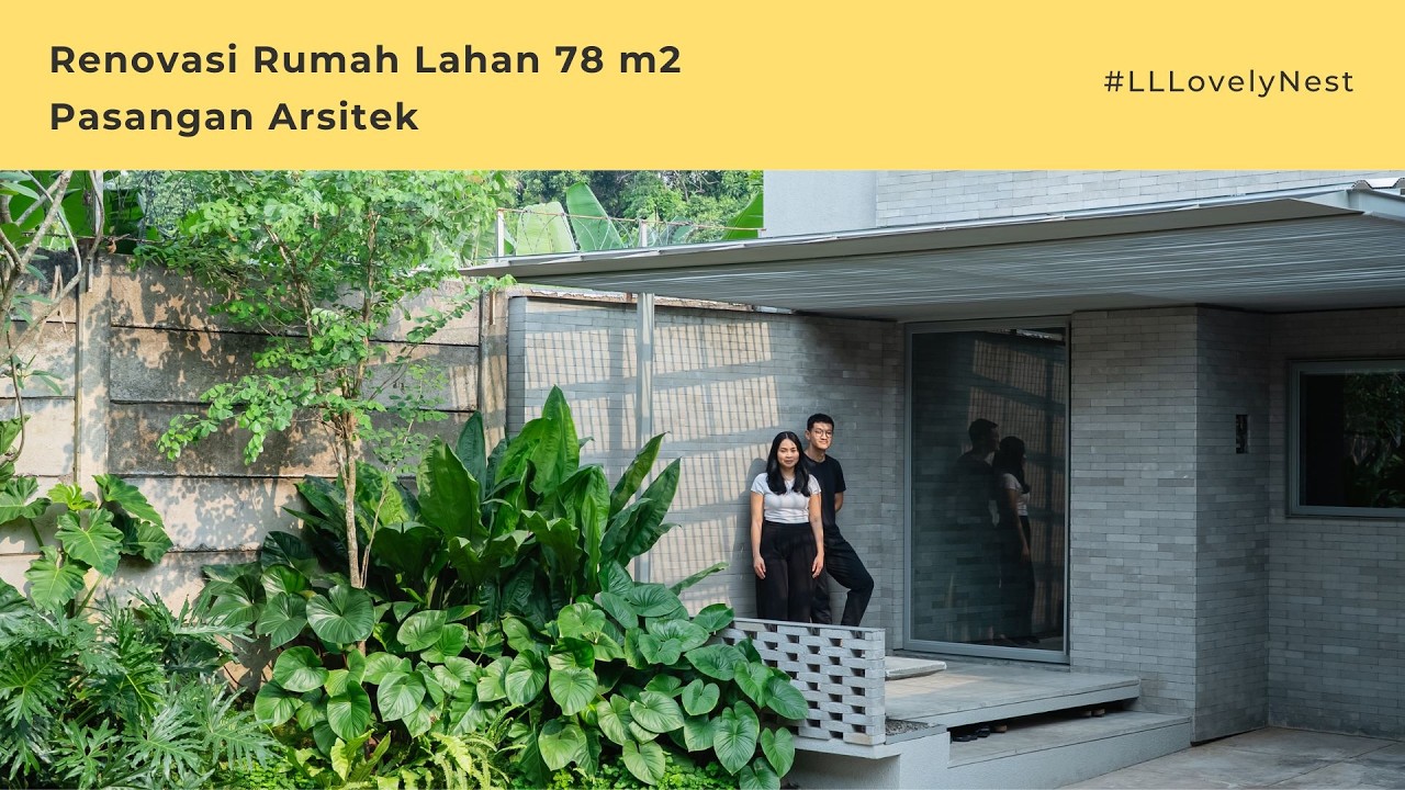 Arsitek Renovasi Rumah Cluster 78 m2 Dua Lantai dengan Taman Belakang | Lovely Nest: Dhanie + Salman