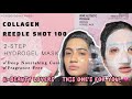 I Put Needles On My Face?! 😳 | 2-Step Mask Review” Collagen Hydrogel Sheet Marks