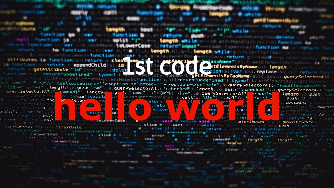 1st program in c language | hello world | code rush - YouTube