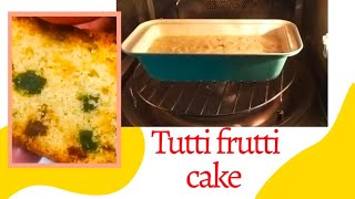 Tutti frutti cake recipe in CONVECTION MODE //Tutti frutti cake in lg microwave// cake recipe