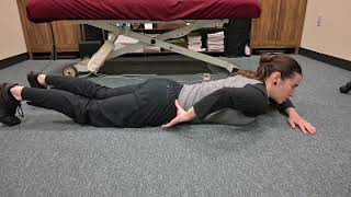 Prone Glute Set with Leg EXT