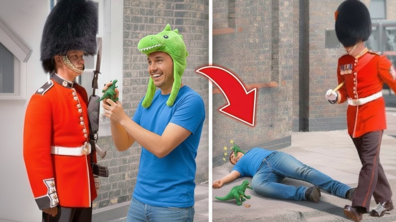 Wenn Spaßvögel sich mit der falschen königlichen Wache anlegen...