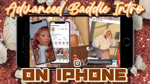 HOW TO MAKE AN ADVANCED INTRO FOR YOUTUBE VIDEOS ON IPHONE FOR FREE ||BADDIE EDITION🤎✨📲