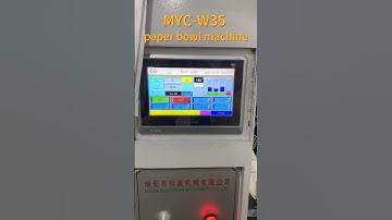 MYC-W35 intelligent paper bowl machine with 10PCS mould desing speed 70-80 pcs/min test 520CC