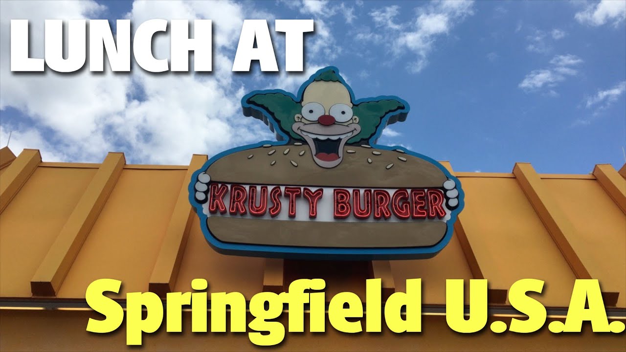Lunch at Springfield U.S.A. | Universal Studios Florida - YouTube