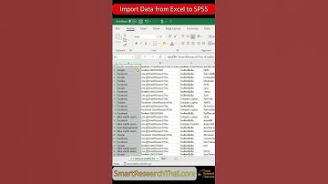Import Data from Excel to SPSS | นำเข้าข้อมูลจาก excel ไป SPSS