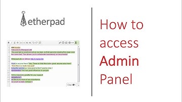 How to Access Admin Panel of Etherpad first Time: Etherpad Tutorials # 2