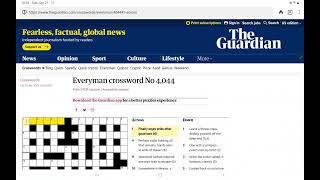 Guardian Everyman Crossword (No. 4,044)