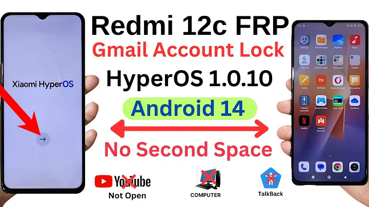 Xiaomi Redmi 12C FRP Bypass | HyperOS 1.0.10 Android 14 (Without PC) | All Mi FRP Unlock/Remove 2025