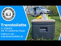 Trenntoilette in unserem VW T6 California Ocean - Trelino S von meinetrenntoilette.de