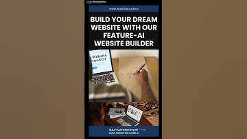 Build your dream website with our feature-AI website builder.