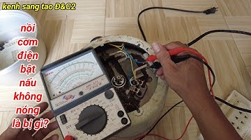 sửa nồi cơm điện bật không qua đèn nấu là bị hư gì