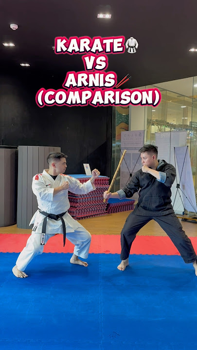 Karate VS Arnis 🥋🥢 (feat. World Arnis Champion @daniel_bernas) #karate #arnis #shorts