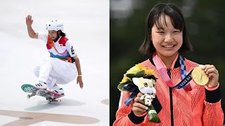 Tokyo 2020 Olympic - Women's Street Skateboarding Gold medal to 13 year old Momiji Nishiya in Japan