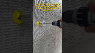 Insulation Anchor Installation Hack! #ConstructionHacks #InsulationInstallation #DIYTools #ToolHacks