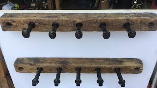 Railroad Spike & Driftwood Hangers