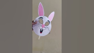How to make a Rabbit mask with paper DIY