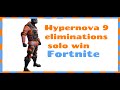 Hypernova solo win gameplay on ps5 (fortnite) (high elim solo win : 9 eliminations)