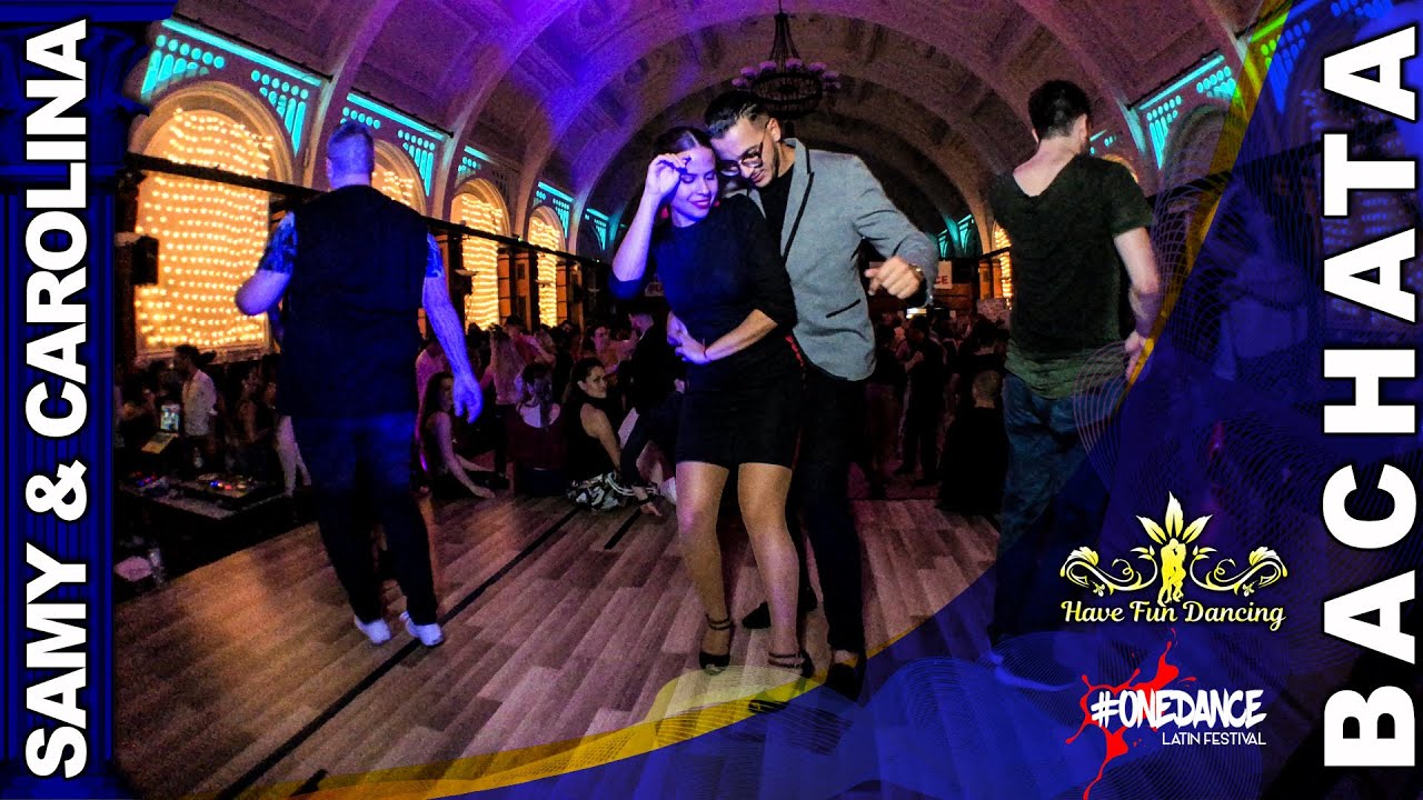 Bachata social dance, Samy & Carolina, Alex Bueno-Yo Me Ire