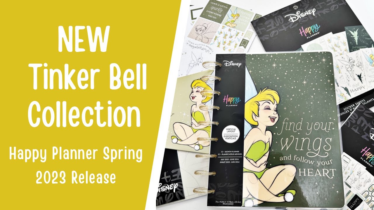 NEW Tinker Bell Collection from The Happy Planner Spring 2023 Release