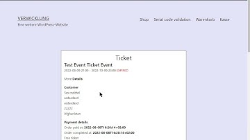 Validate event tickets in the backend