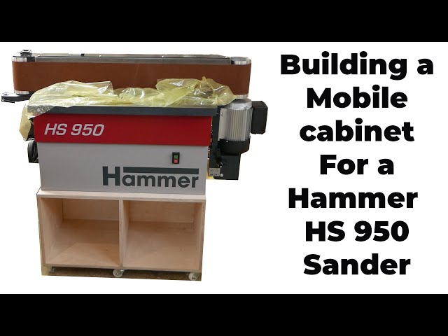 How to build a base cabinet for a HS 950 Sander using the Festool Domino -  YouTube