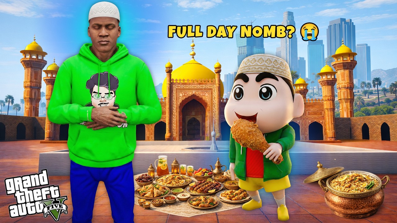 Franklin & Shinchan Nomb Challenge 🌙😭 | Ramadan Special GTA 5 Malayalam