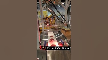 #Fanuc Delta Robot- This robot picks up three packages and packs them at high speeds.