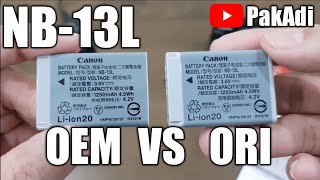 Unboxing Canon Battery Pack NB-13L (OEM / KW)