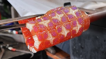 My greatest murrine pattern yet - full glassblowing process