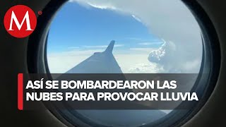 Fuerza Aérea Mexicana inicia bombardeo de nubes para recargar con lluvia el sistema Cutzamala