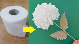Zjawiskowa Hortensja z Papieru Toaletowego / Łatwy Kwiat z Papieru DIY