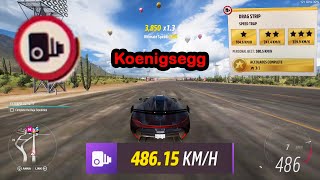 Forza Horizon 5 - Speed Trap for Drag Strip 486.15km/h Jesko | November 23, 2021 screenshot 5