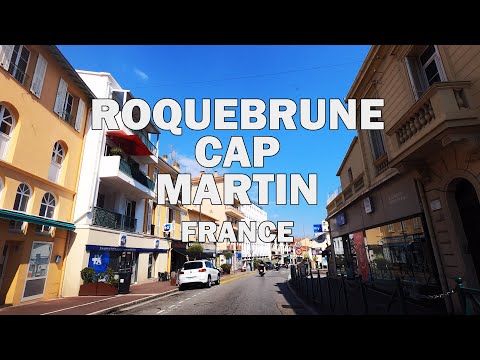 Roquebrune-Cap-Martin, France - Driving Tour 4K