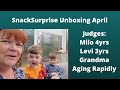 Snack Surprise Unboxing April, with judge’s opinions