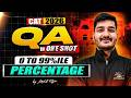 CAT 2026 One Shot 0 to 99%ile | QA~ Percentages | MBA Pathshala