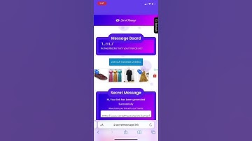 SECRET MESSAGE LINK STEPS